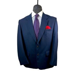 Vintage Bealls Colection mens Blazer size 44R W/ Bronze buttons.